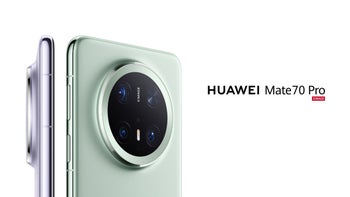 The camera island on the back of the Huawei Mate 70 Pro is seen along with the phone's rear panel and side silhouette.