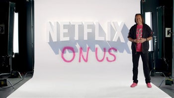 Promotional T-Mobile Netflix On Us image starring former CEO John Legere