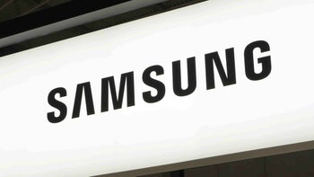 The Samsung logo seen at a tech fair.