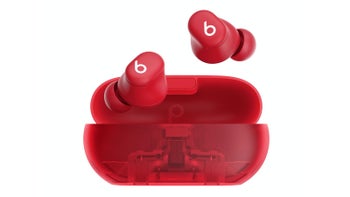 Beats Solo Buds in Transparent Red