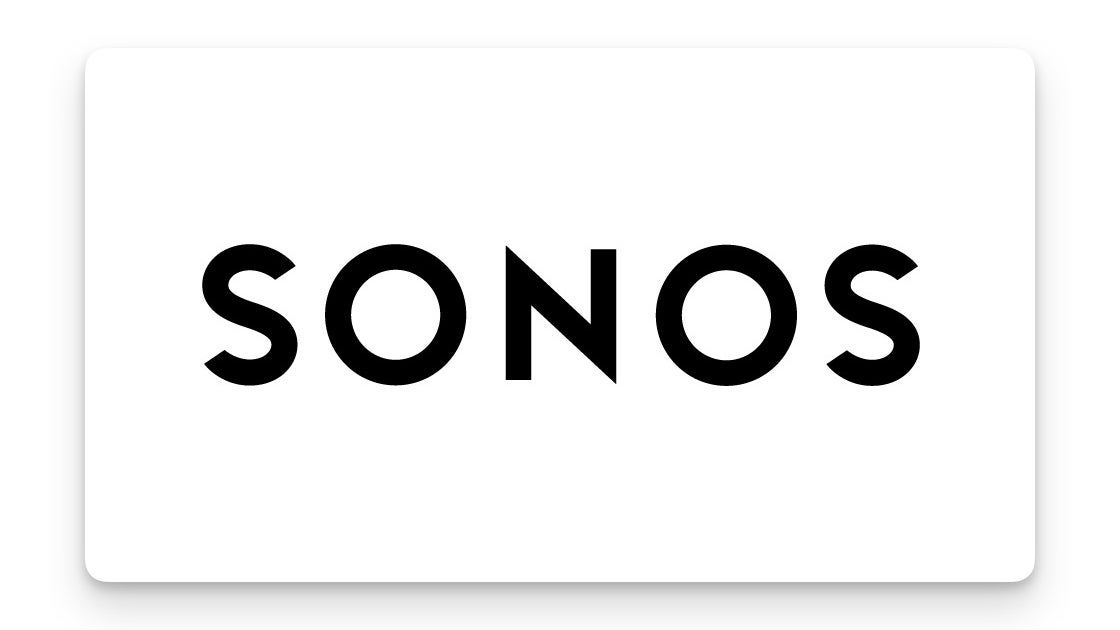 Sonos' logo in black displayed over a white background.