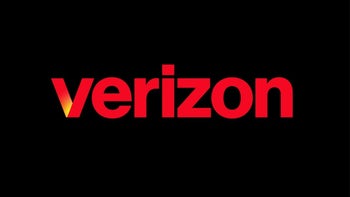 Verizon logo in red displayed on a black background.