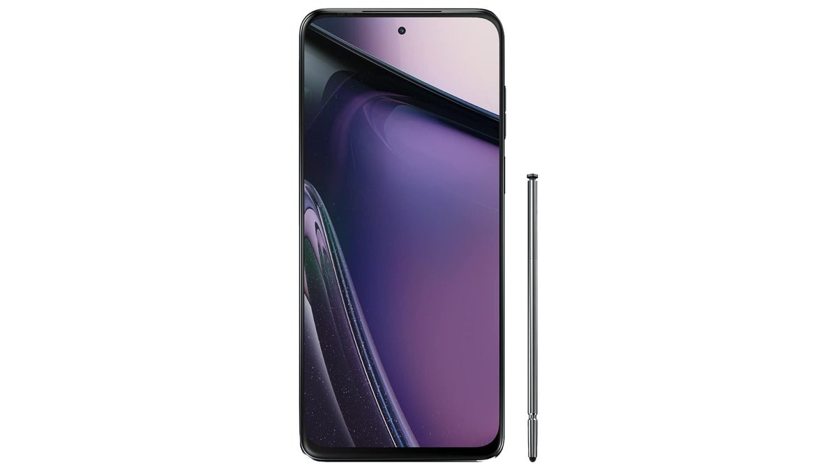 Moto G Stylus 5G (2023) on a white background.