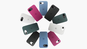 iPhone 16e with different colored cases