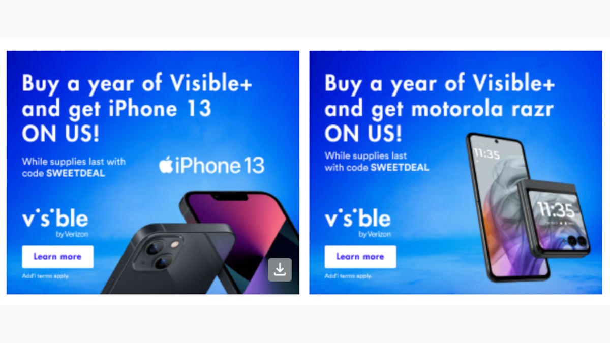 Visible free iPhone 13 promo