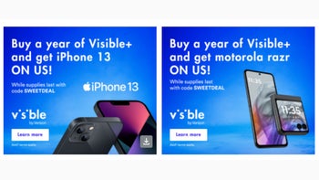 Visible free iPhone 13 promo