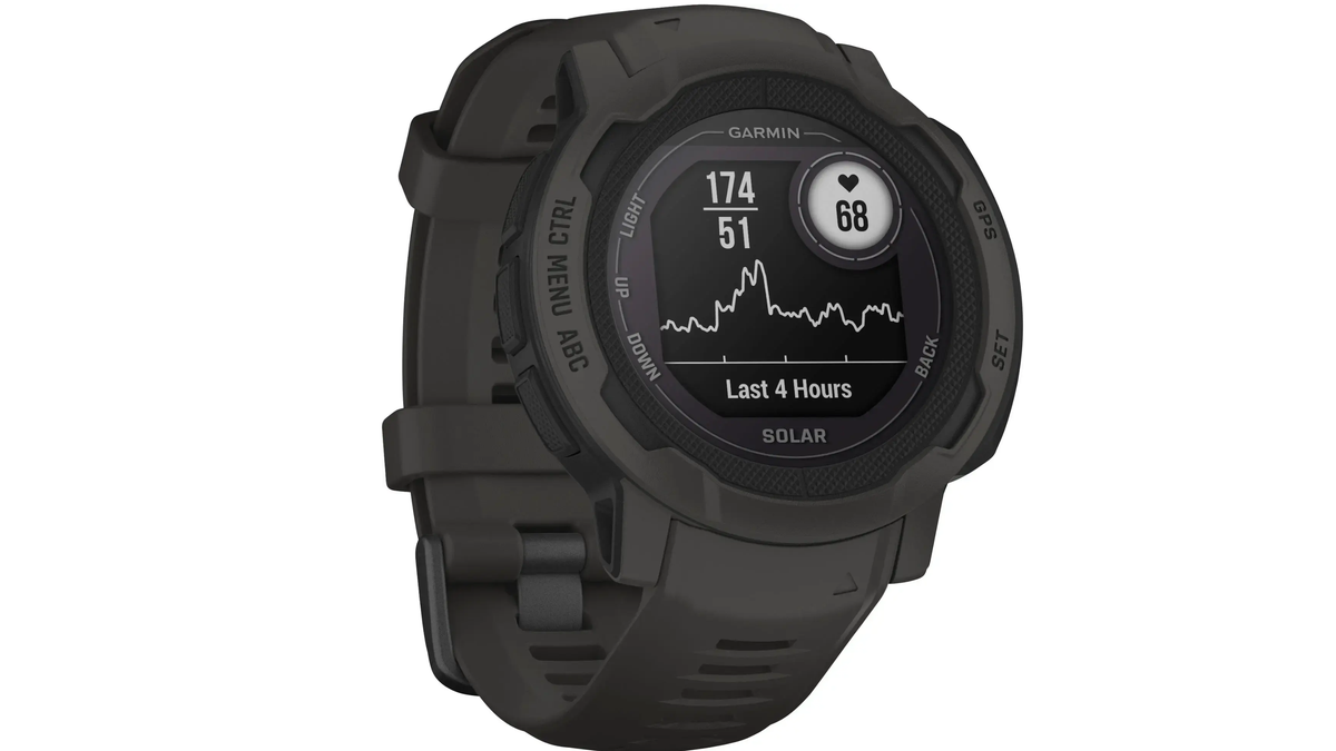 Garmin Instinct 2 Solar on a white background.