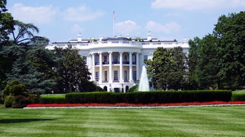 The White House on a sunny day in Washington D.C.