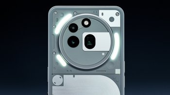 Render of the Nothing Phone (3a) Pro showing the back of the phone.