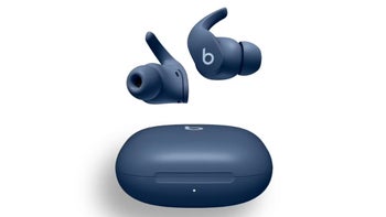 Beats Fit Pro earbuds in Tidal Blue color