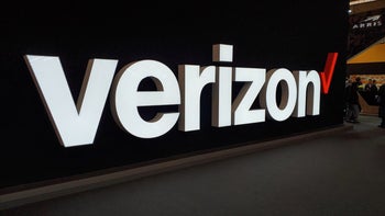 Image of the Verizon logo on a black background