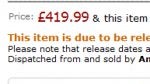 Amazon UK has the HTC Desire S priced at £419.99 with an April 18th release date