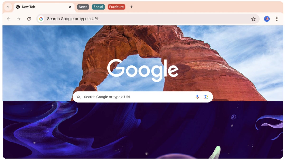 The Google search engine.