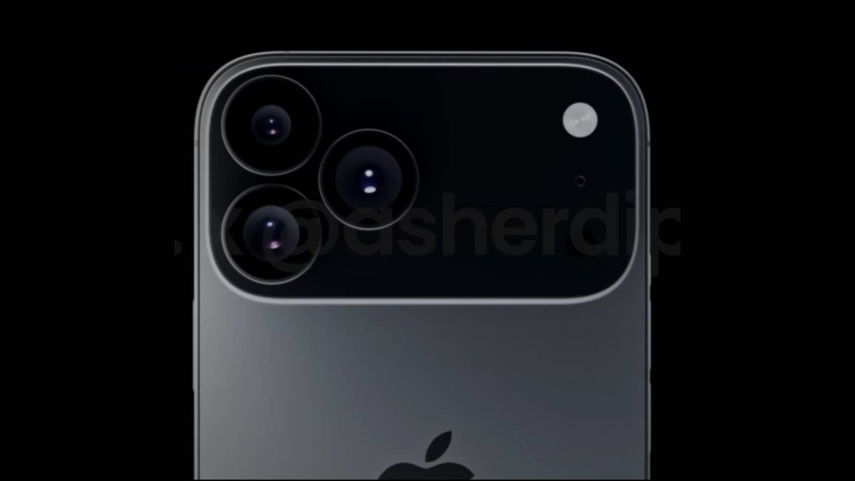 Render of the iPhone 17 Pro shows the rear camera bar expected to grace the model.