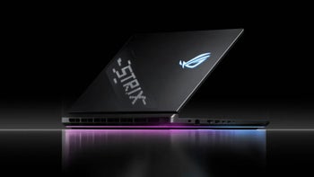 An Asus Rog Strix laptop.