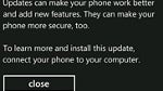 A minor WP7 update to arrive in the next few days