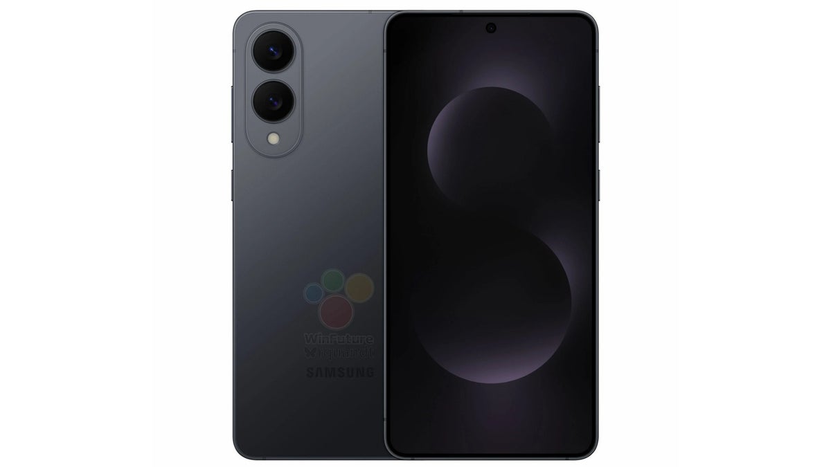 Leaked Samsung Galaxy S25 Edge image in black