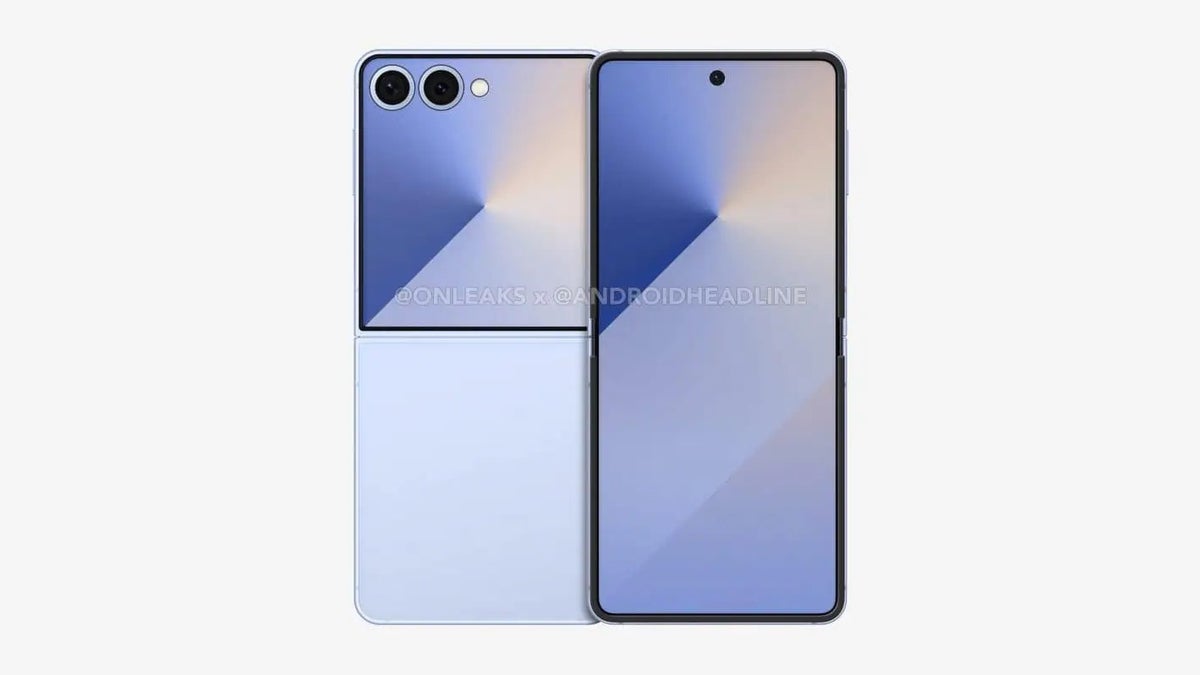 Leaked render of the Samsung Galaxy Z Flip 7