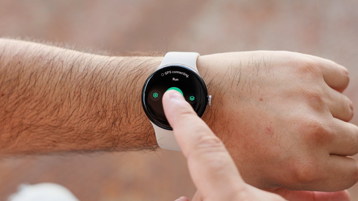 Image of an arm with a Pixel Watch 3