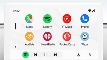 AI generated concept of a light-themed Android Auto UI