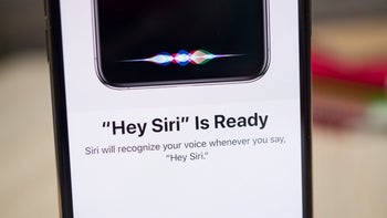 Siri on an iPhone.