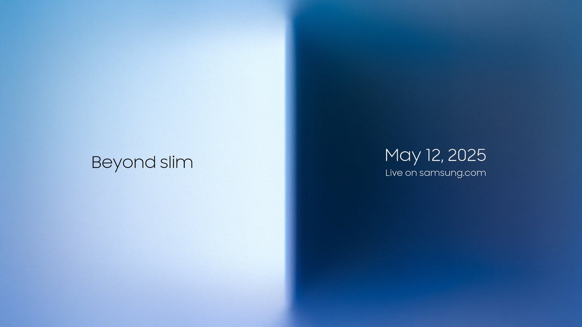 Samsung will unveil the Galaxy S25 Edge in a virtual Unpacked event on Monday May 12th