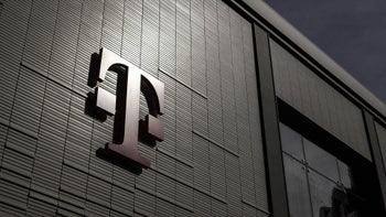 T-Mobile's logo on a building.