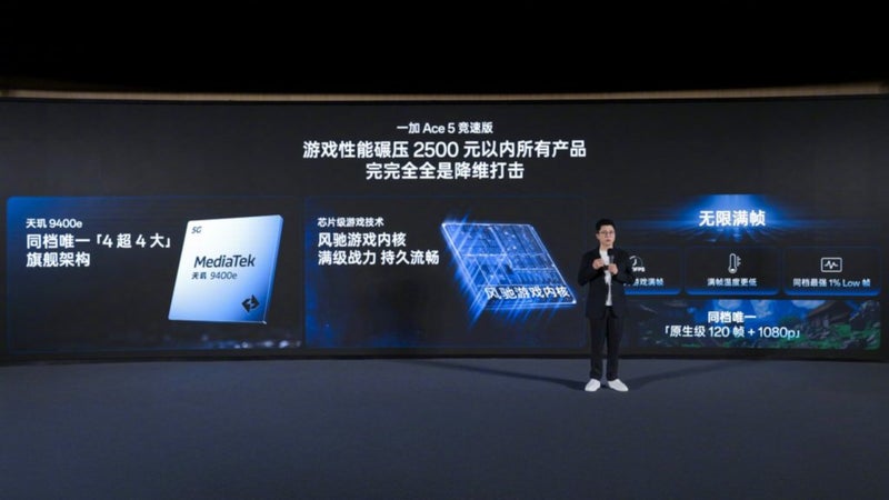 The world's first phone powered by MediaTek Dimensity 9400e comes from OnePlus