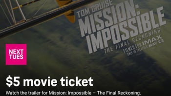 T-Mobile Tuesdays deal for discounted Mission Impossible tickets