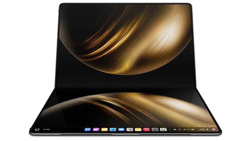 Huawei's brand-new MateBook Fold laptop has both an 18-inch and a 13-inch display