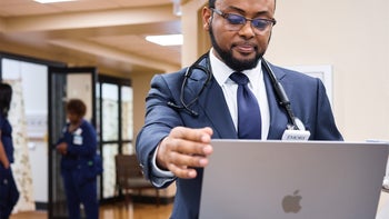 Apple laptop.