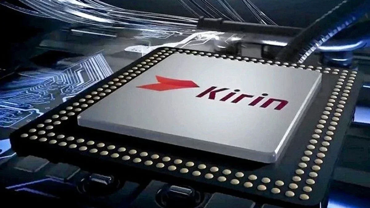 A Kirin chip designed by Huawei is made to appear as though it is being used power circuitry.
