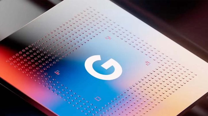Image of a Google Tensor chip