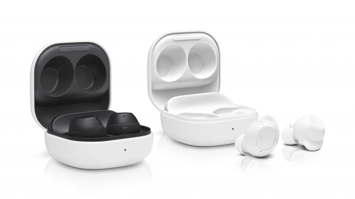 Galaxy Buds FE on a white background.