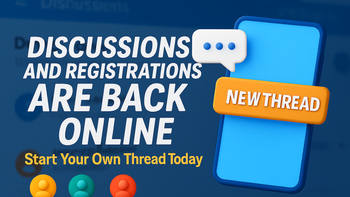 Discussions and registrations are up and running again!