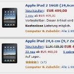 Amazon Germany briefly lists the iPad 2 with a Thunderbolt port and 1.2GHz chipset