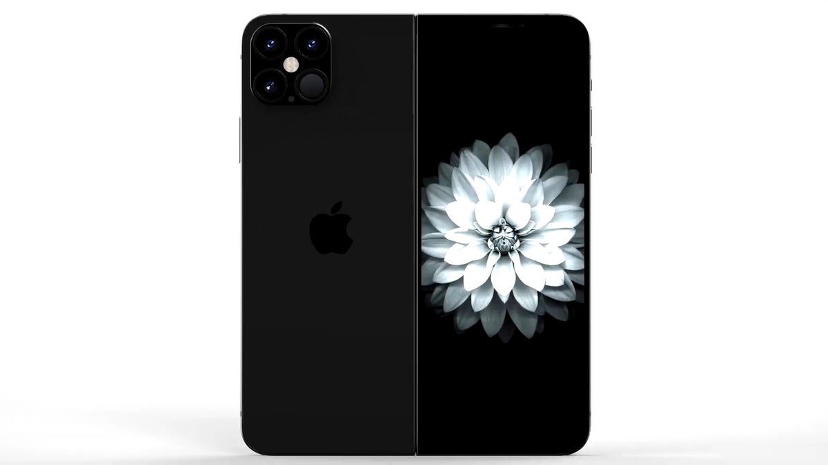 Concept render of the foldable iPhone