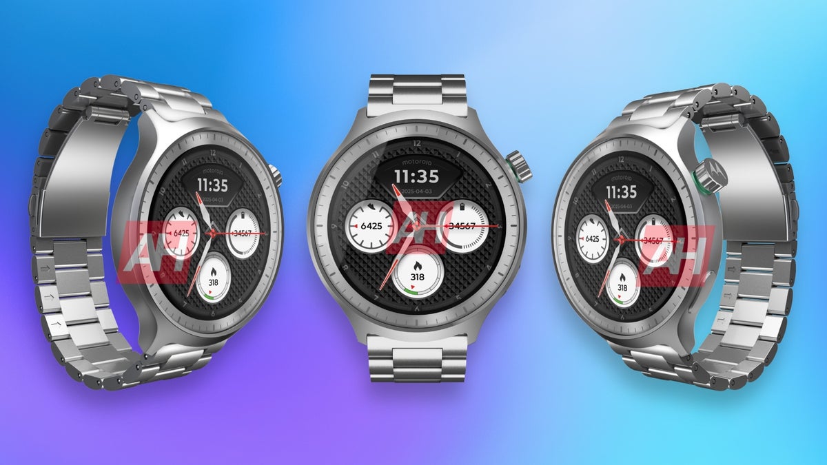 Moto 360 (2025) watch leaked renders