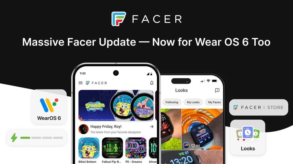Facer’s big update adds Wear OS 6 support and battery-smart watch faces