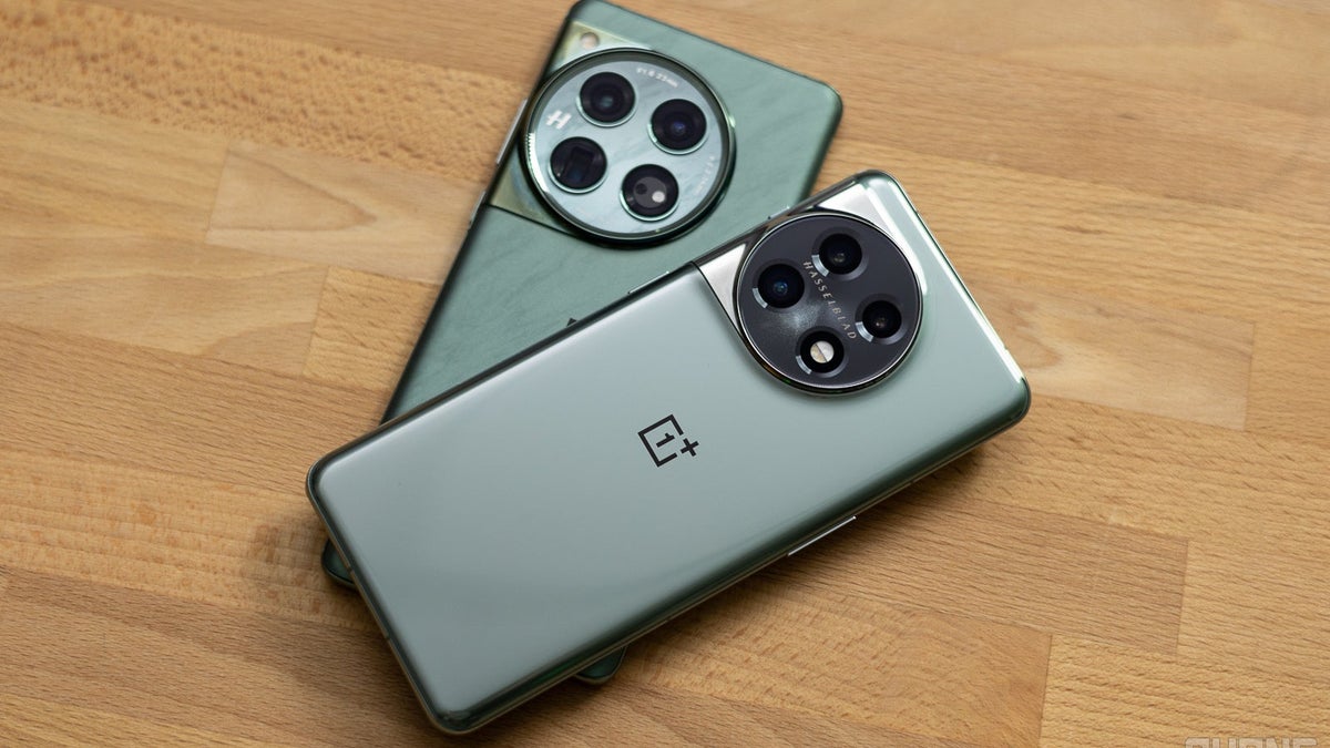 A close-up of the OnePlus 12.