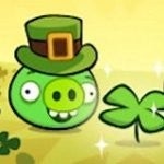 The Angry Birds show their Irish side for St. Patricks Day