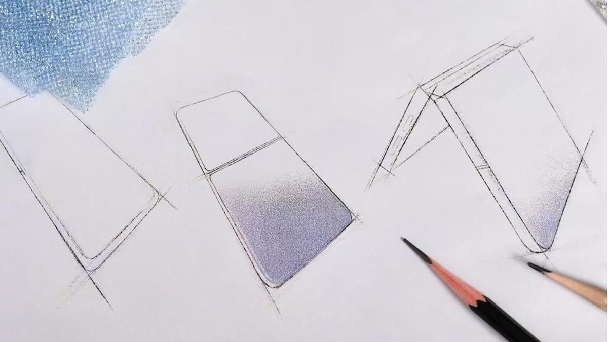JImmy Choo sketch of the Honor Magic V Flip 2