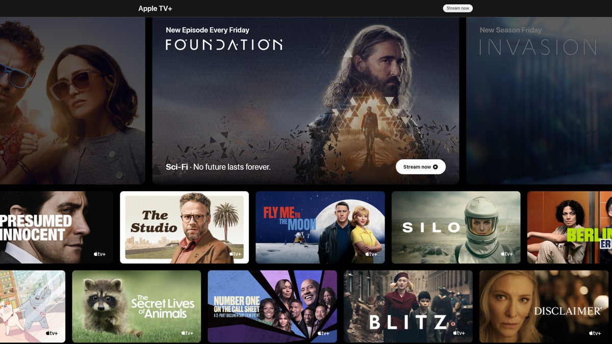 Apple TV+ shows catalog