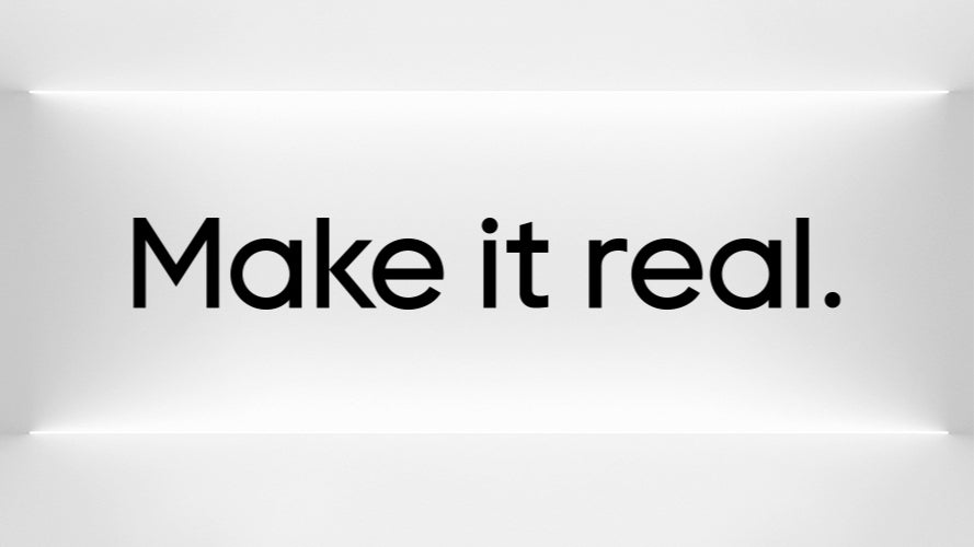 An image with Realme slogan on it.