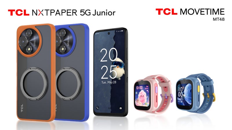 TCL launches the Movetime MT48 smartwatch and Nxtpaper 5G Junior smartphone for kids