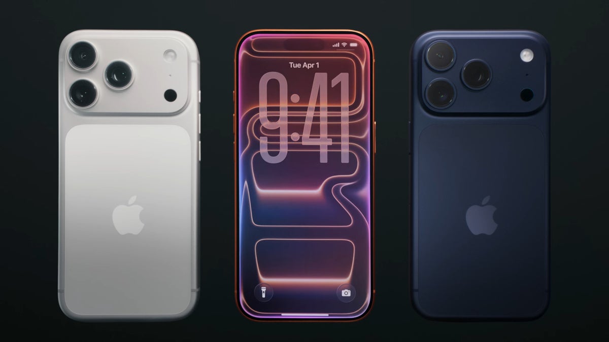 iPhone 17 Pro front and back