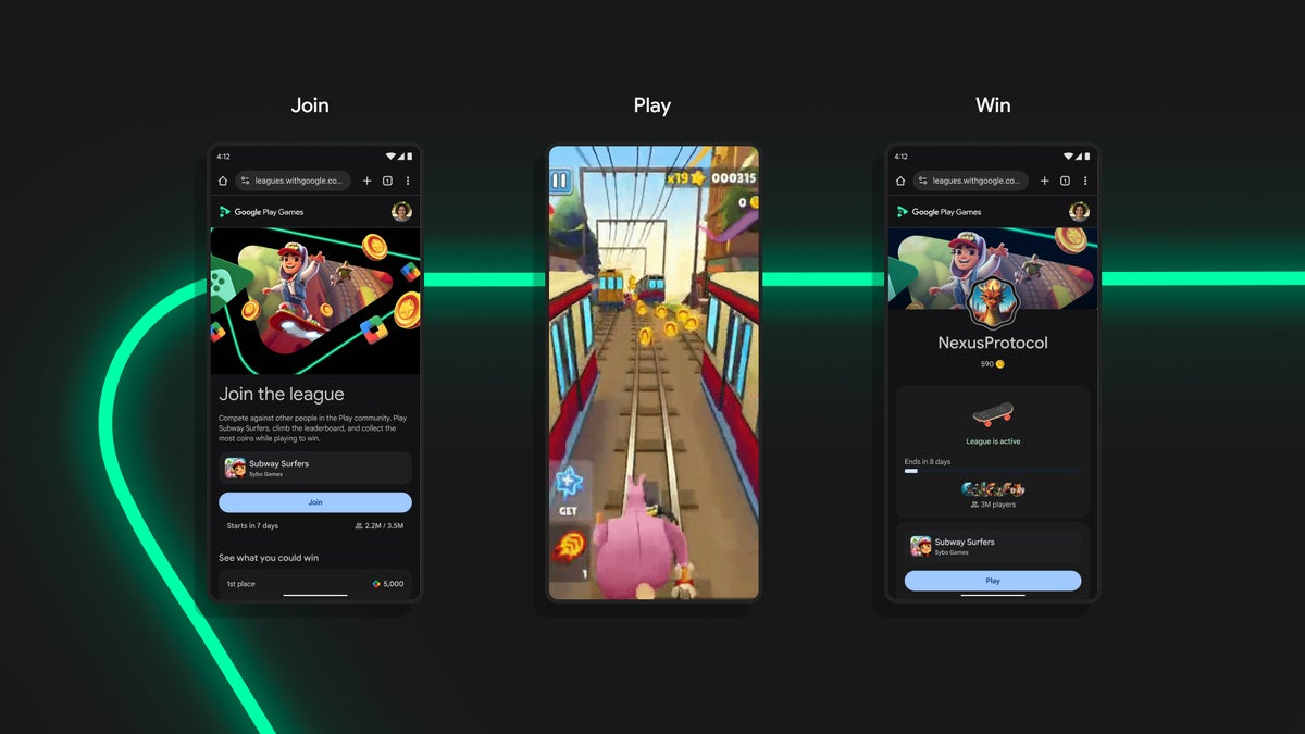 Google Play Store leagues