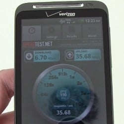 HTC ThunderBolt 4G data speed tests