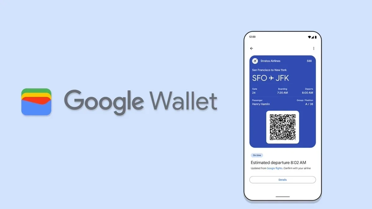 Google Wallet logo and illustration