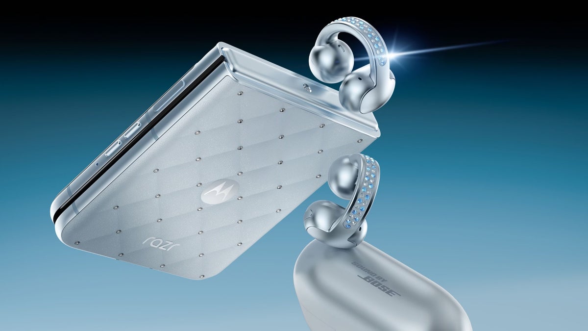 Motorola Razr Swarovski Edition and Moto Buds Loop